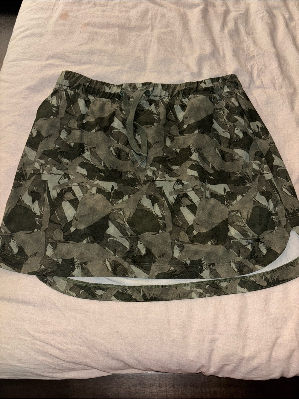 Slazenger Olive Camo Skater Skirt